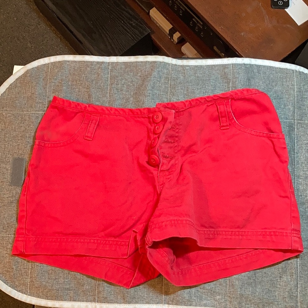 No Boundaries Red Jean Shorts Size 5